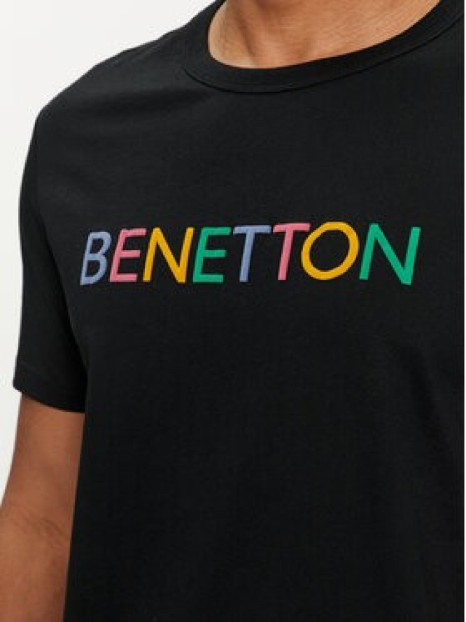 United Colors Of Benetton T-Shirt 3I1XU100A Czarny Regular Fit