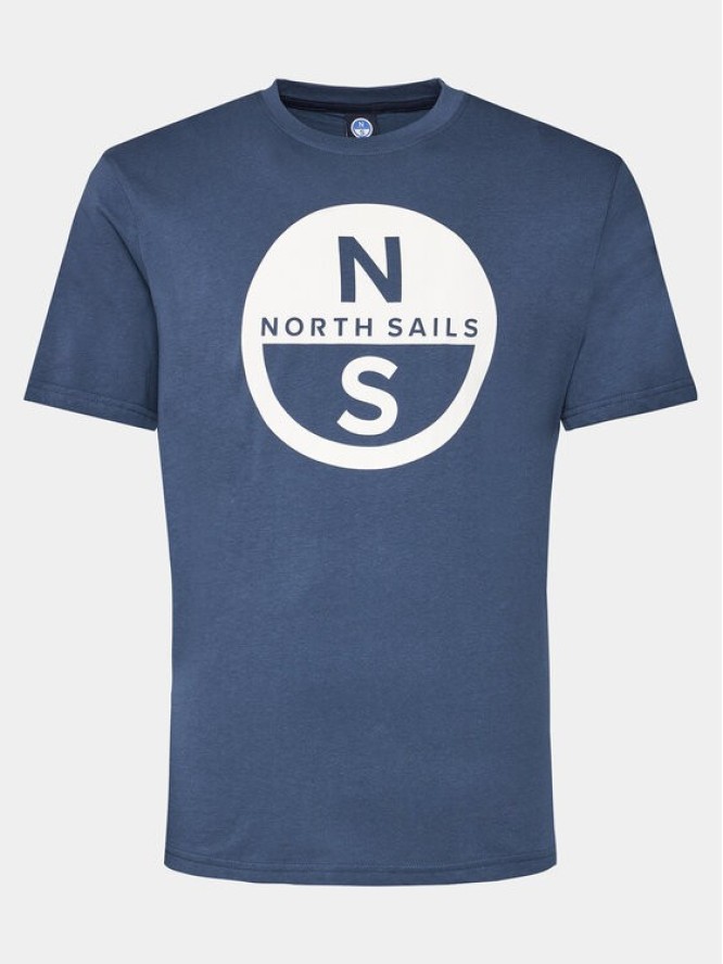 North Sails T-Shirt Basic 692972 Granatowy Regular Fit