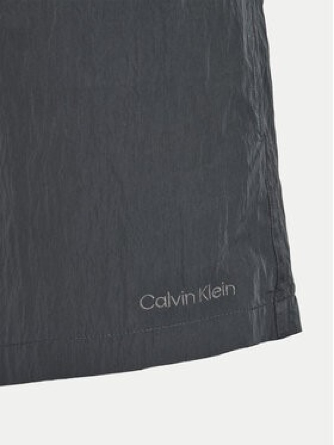 Calvin Klein Swimwear Szorty kąpielowe KM0KM01048 Szary Regular Fit