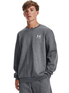 Under Armour Bluza UA Essential Fleece Crew 1374250 Szary Regular Fit