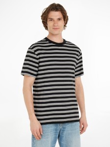 TOMMY JEANS Koszulka w kolorze czarno-białym rozmiar: M
