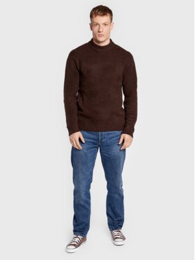 Redefined Rebel Sweter Dustin 212057 Brązowy Regular Fit