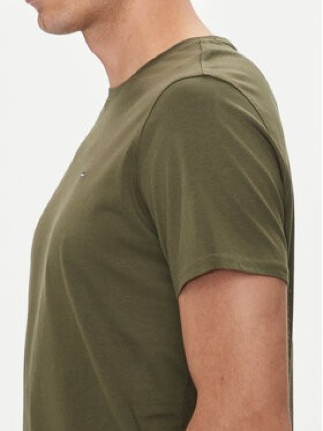 Tommy Jeans T-Shirt DM0DM04411 Zielony Regular Fit