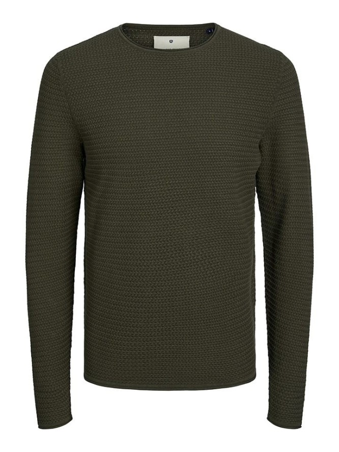 JACK & JONES PLUS Sweter "Miguel" w kolorze zielonym rozmiar: XXL