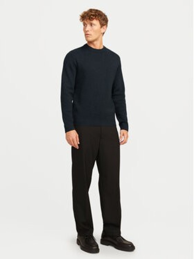 Jack&Jones Sweter Milano 12259666 Granatowy Relaxed Fit