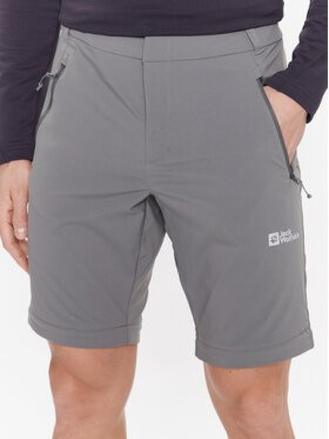 Jack Wolfskin Spodnie outdoor Glastal 1508211 Szary Regular Fit