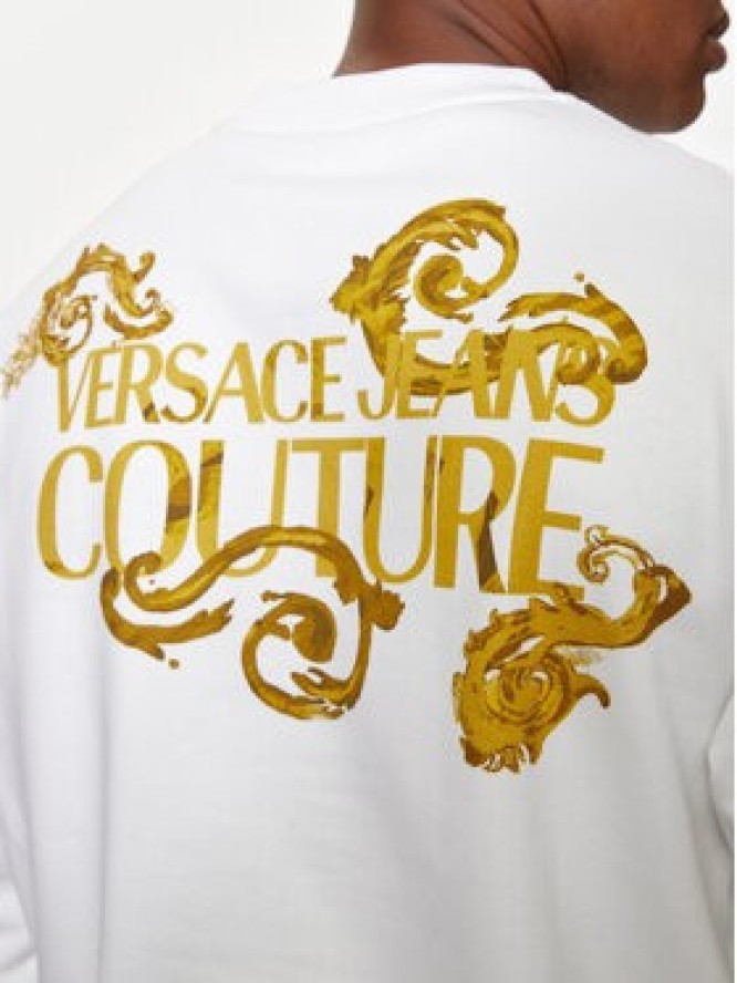 Versace Jeans Couture Bluza 76GAI3RW Biały Regular Fit