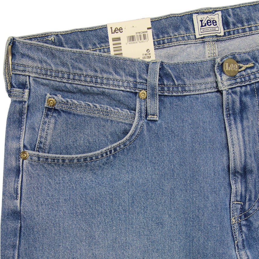 LEE LUKE WORKER MĘSKIE SPODNIE JEANSOWE JEANSY POLO BLUE L75HFOGW