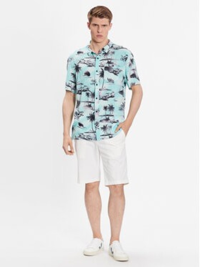 Quiksilver Koszula Air Flow EQYWT04475 Zielony Regular Fit