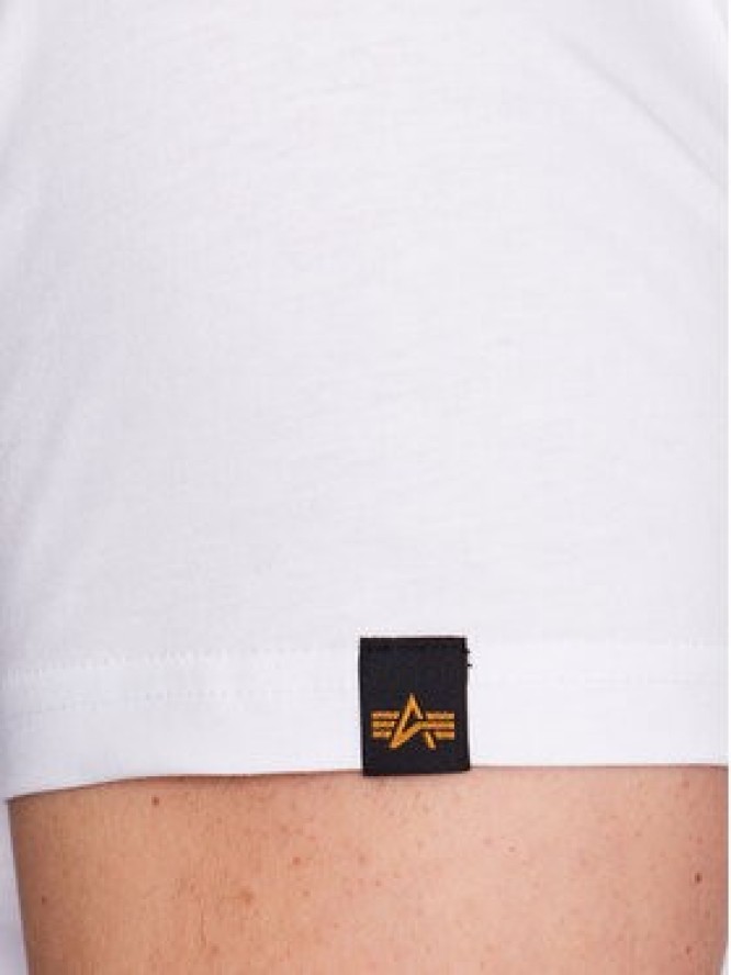 Alpha Industries T-Shirt Basic T Rubber 100501RB Biały Regular Fit
