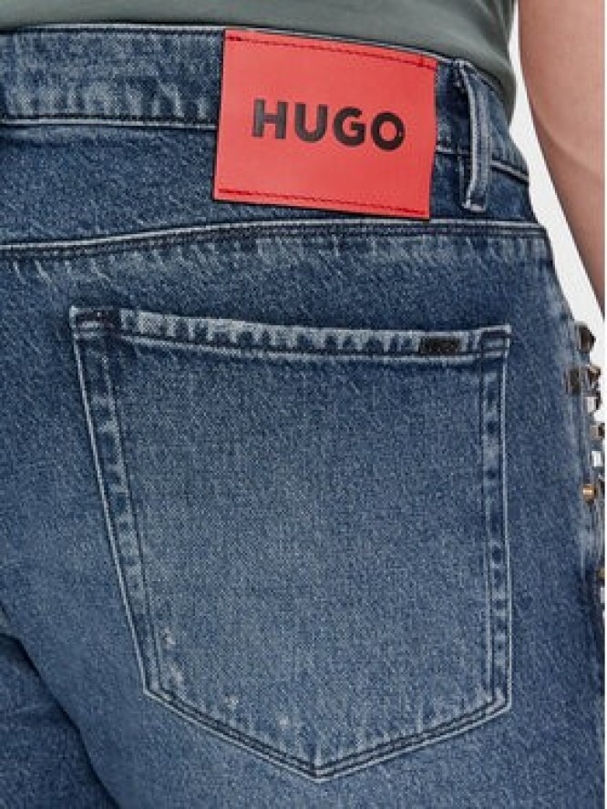 Hugo Jeansy Hugo 708 50507479 Niebieski Slim Fit