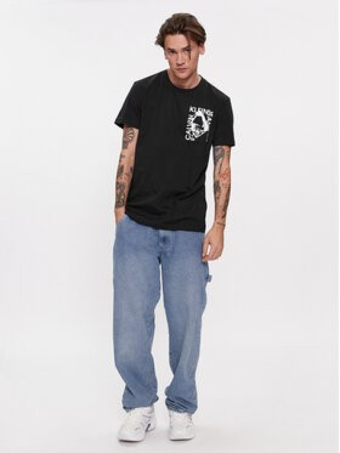 Calvin Klein Jeans T-Shirt Modern Metals Graphic J30J324640 Czarny Regular Fit