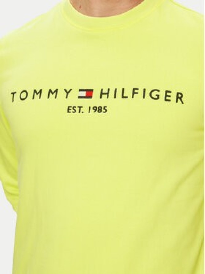 Tommy Hilfiger Bluza Logo MW0MW11596 Żółty Regular Fit