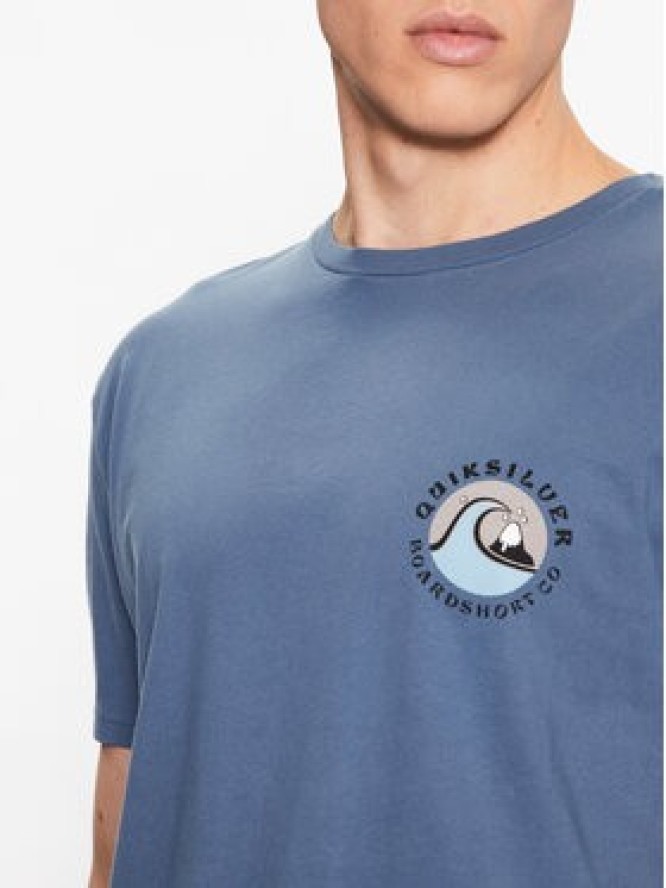 Quiksilver T-Shirt Qs Bubble Stamp EQYZT07258 Niebieski Regular Fit