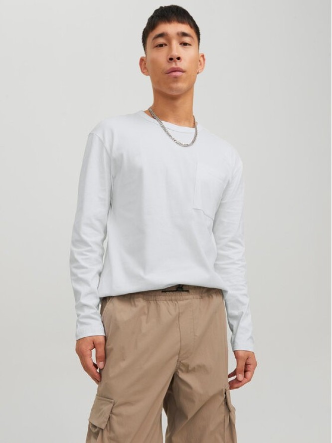 Jack&Jones Longsleeve Classic 12227674 Biały Relaxed Fit