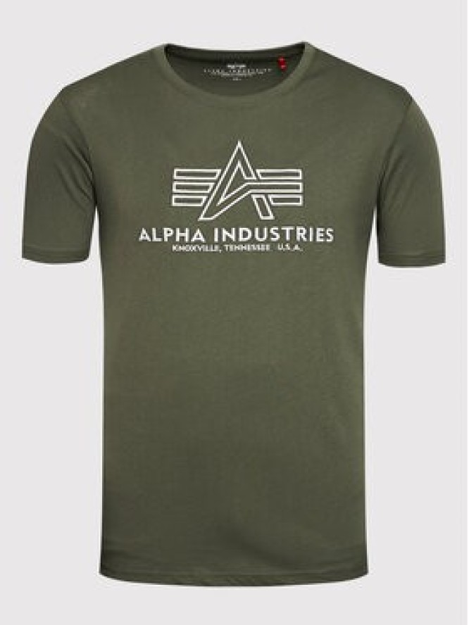 Alpha Industries T-Shirt Basic 118505 Zielony Regular Fit