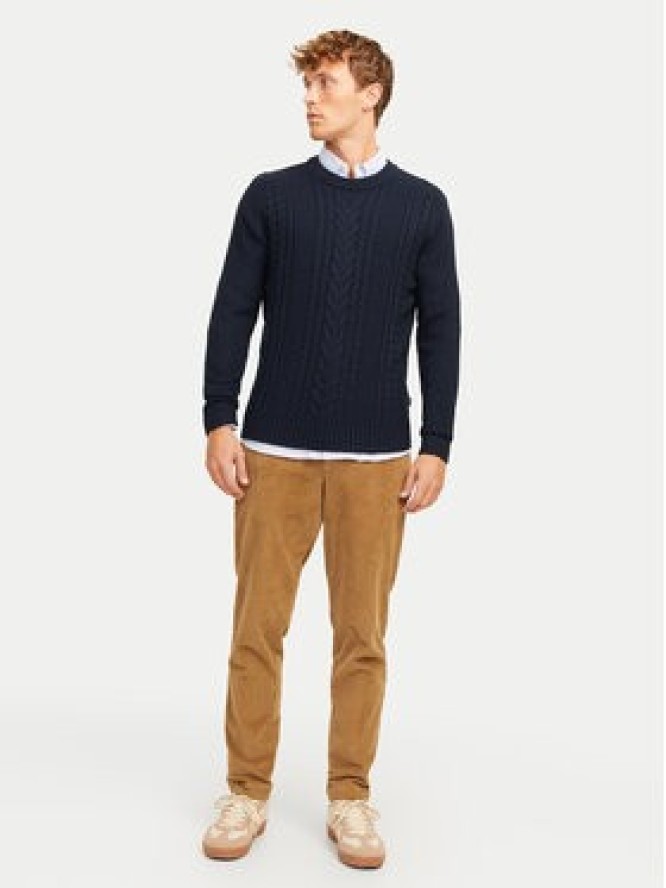 Jack&Jones Sweter Craig 12258480 Granatowy Regular Fit