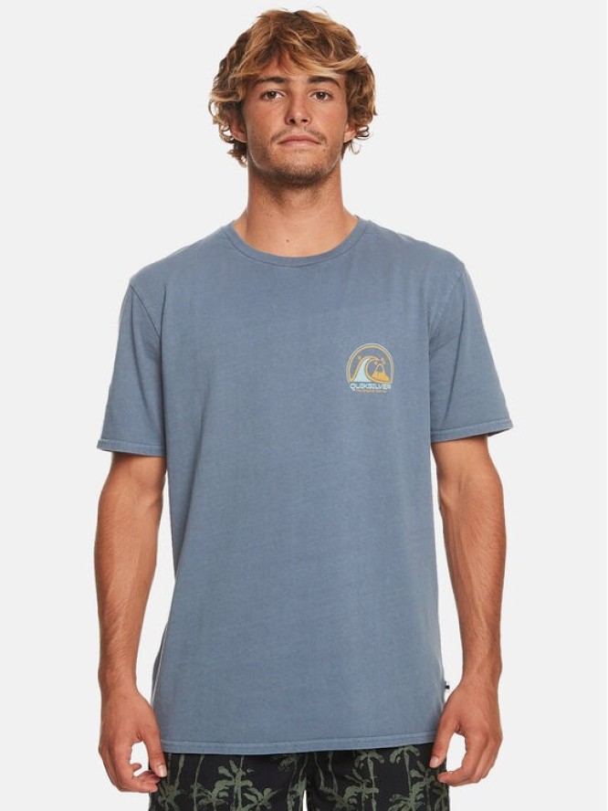 Quiksilver T-Shirt Cleancircle Tees EQYZT07491 Niebieski Regular Fit