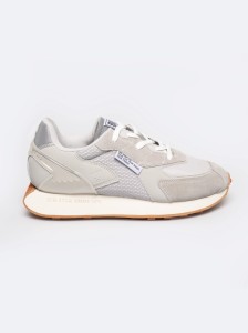 Sneakersy męskie ze skóry naturalnej szare RR174374 902