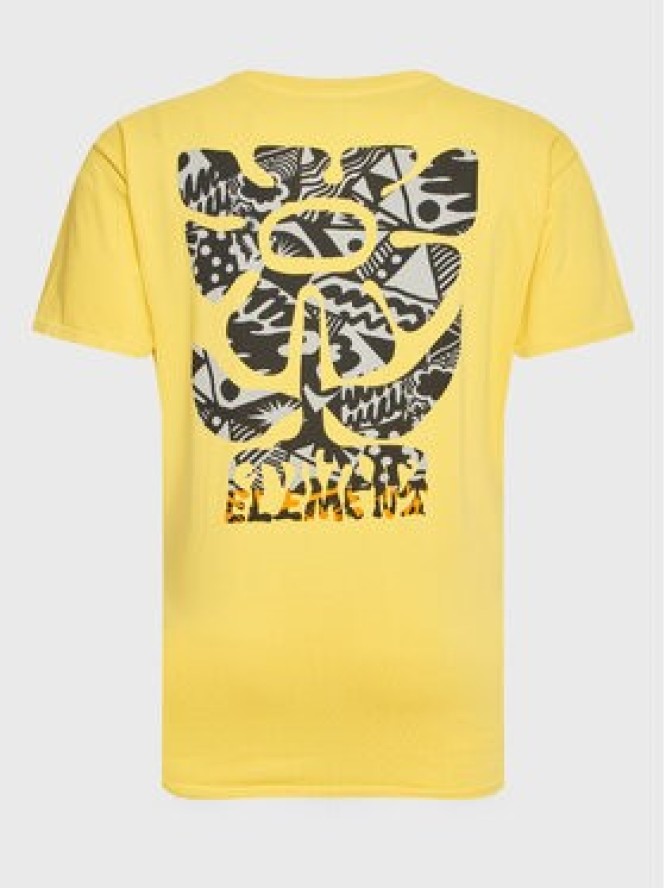 Element T-Shirt Bou Bou ELYZT00192 Żółty Regular Fit