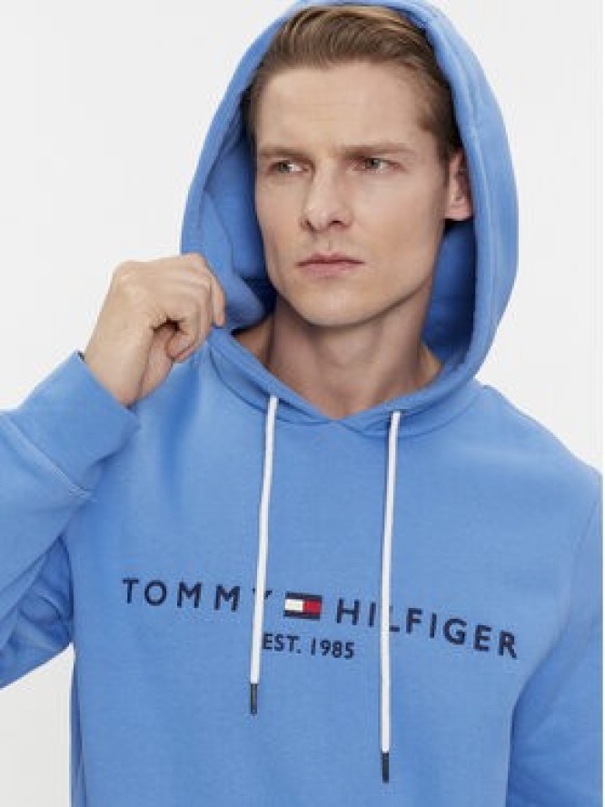 Tommy Hilfiger Bluza Logo MW0MW11599 Niebieski Regular Fit