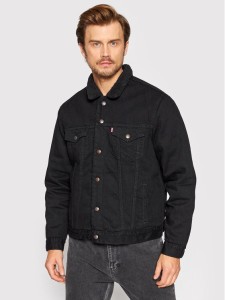 Levi's® Kurtka jeansowa Type III Sherpa 16365-0100 Czarny Regular Fit