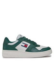 Tommy Jeans Sneakersy Tjm Retro Basket Ess EM0EM01395 Zielony