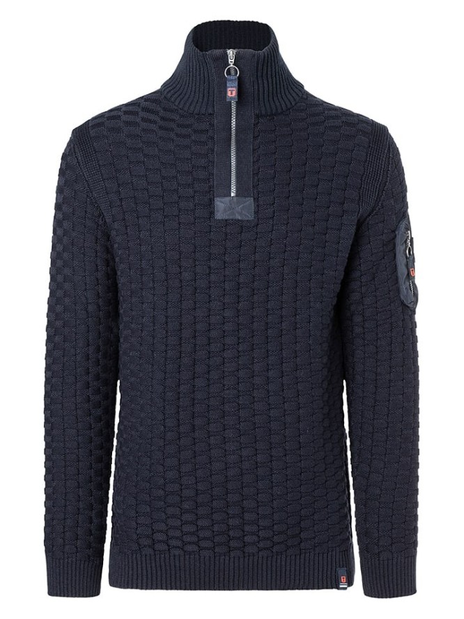 Timezone Sweter w kolorze granatowym rozmiar: L