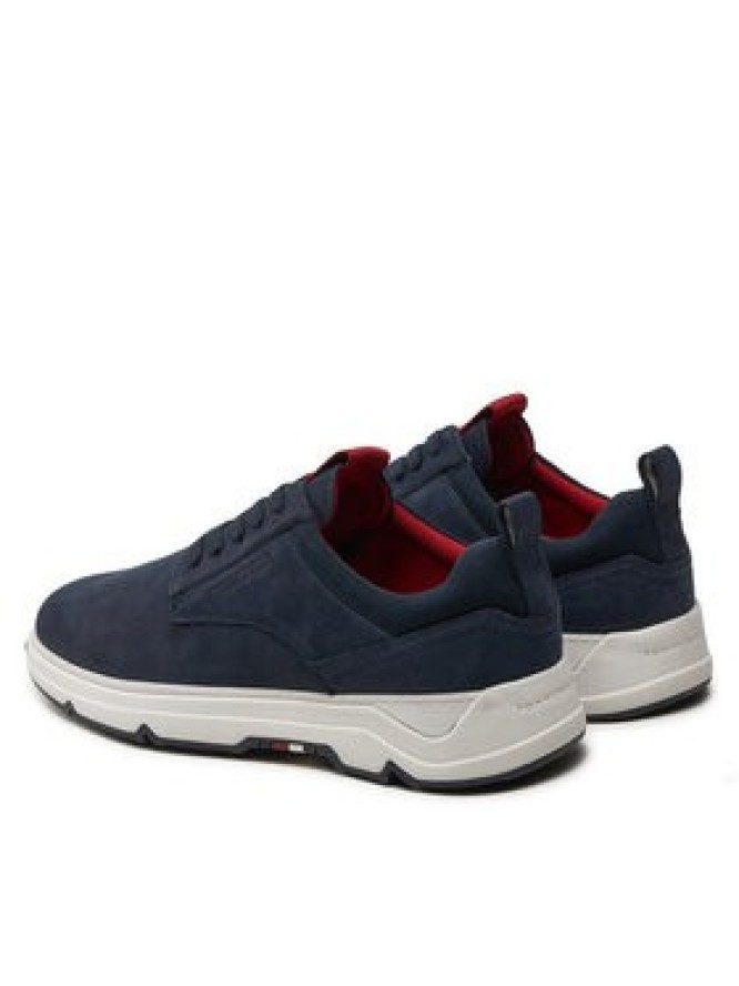 Tommy Hilfiger Sneakersy Nubuck Mix Hybrid Shoe FM0FM05092 Granatowy