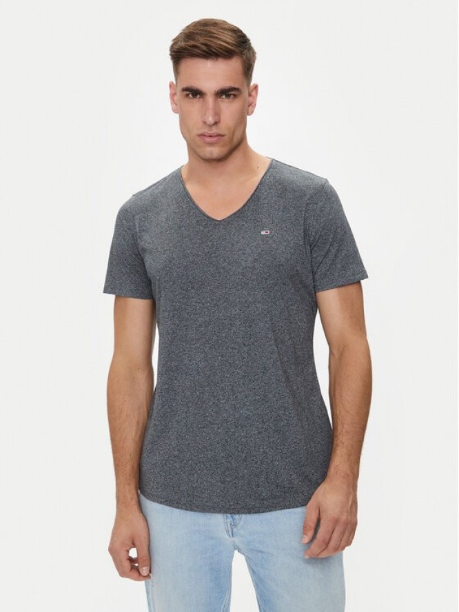 Tommy Jeans T-Shirt Jaspe DM0DM09587 Szary Slim Fit