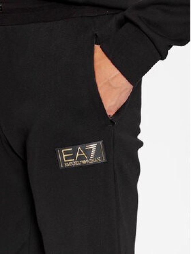 EA7 Emporio Armani Spodnie dresowe 6RPP69 PJMCZ 1200 Czarny Regular Fit