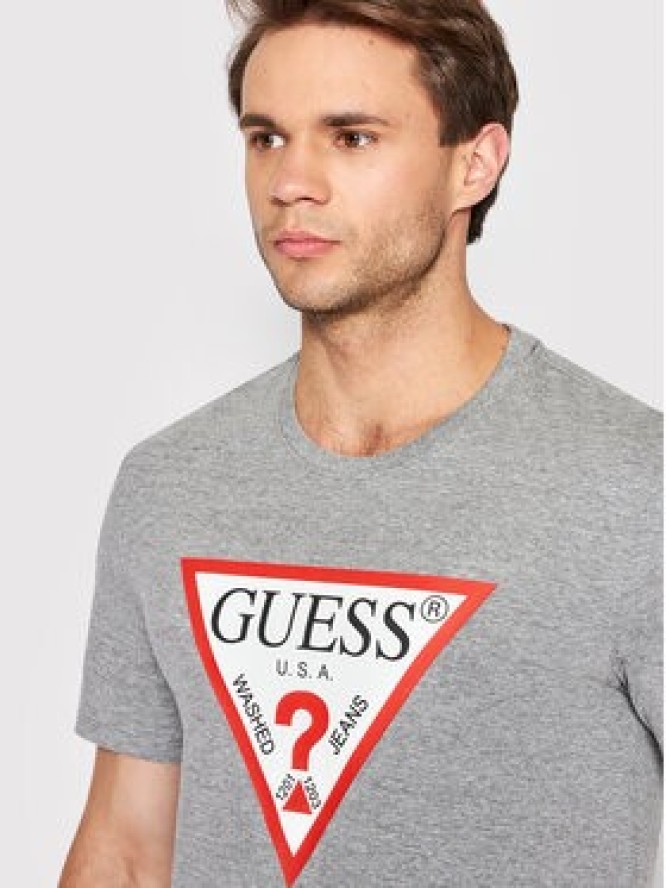 Guess T-Shirt M2YI71 I3Z11 Szary Slim Fit