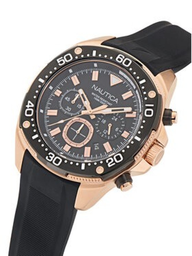 Nautica Zegarek Bluesail Chronograph NAPBSF401 Czarny