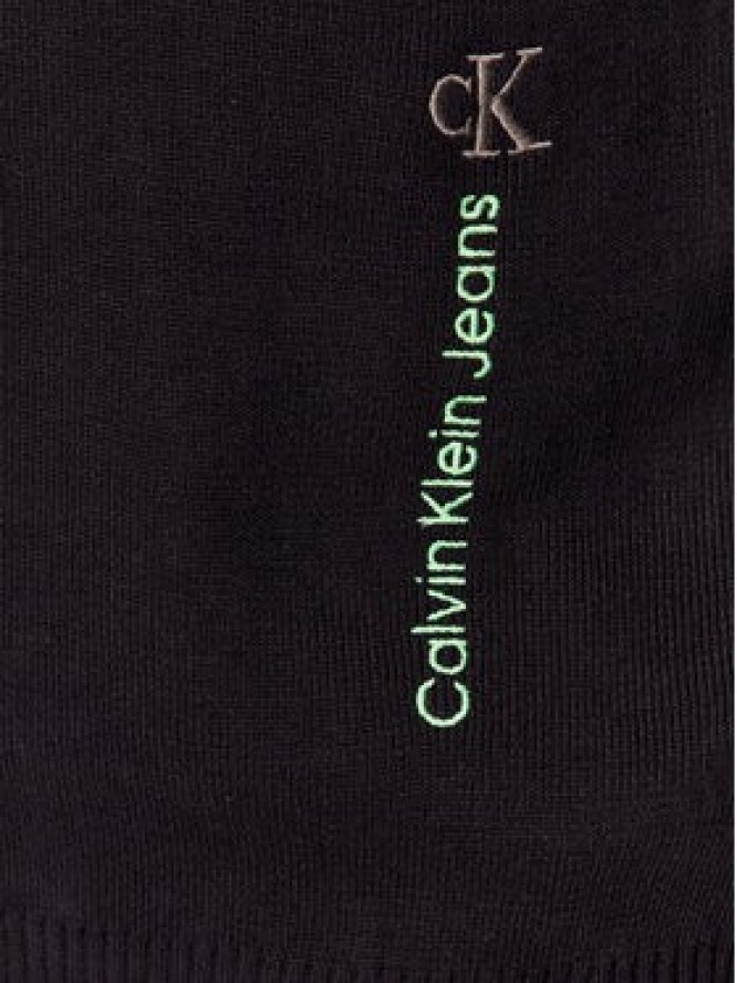 Calvin Klein Jeans Sweter Vertical J30J323977 Czarny Regular Fit