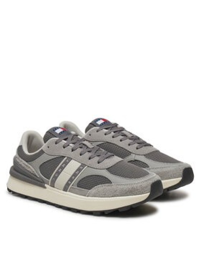 Tommy Jeans Sneakersy Technical Runner Ess EM0EM01537 Szary