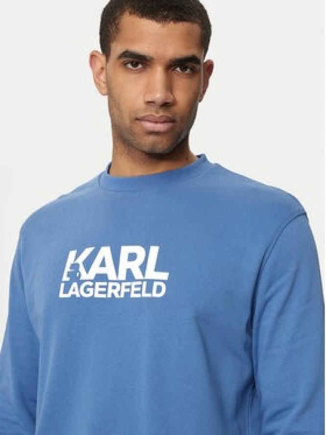 KARL LAGERFELD Bluza 705091 543917 Niebieski Regular Fit