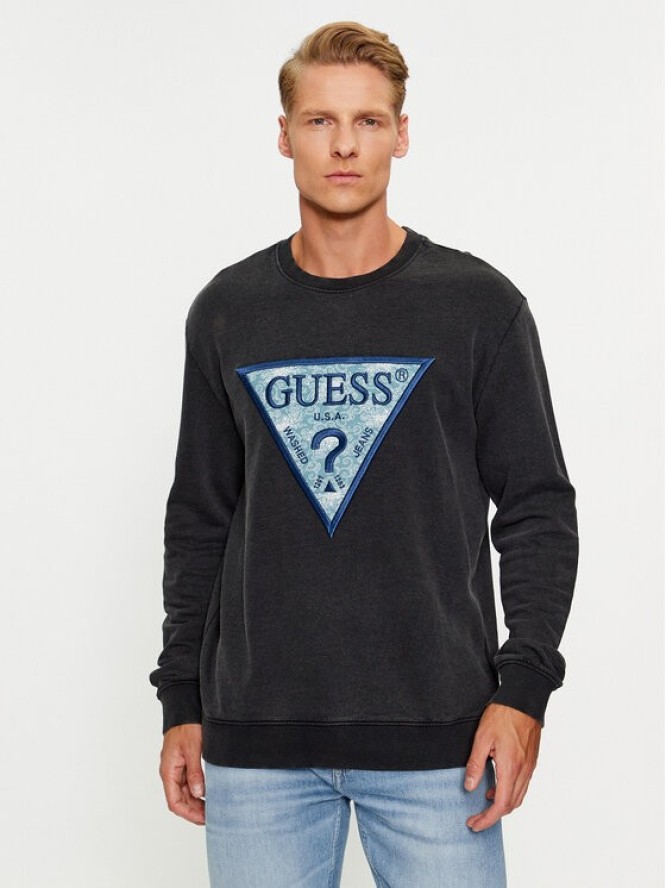 Guess Bluza M3BQ27 KBY31 Czarny Regular Fit