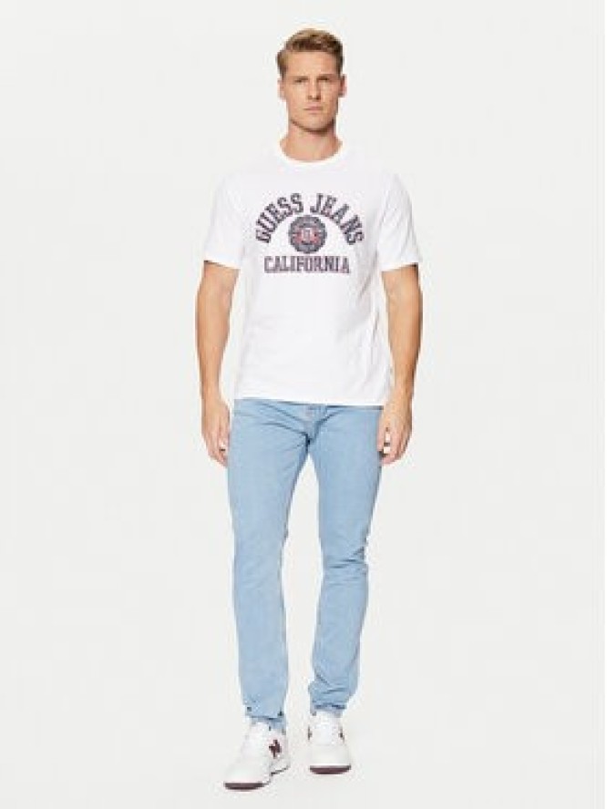 Guess Jeans T-Shirt M5RI80 K8HM0 Biały Slim Fit