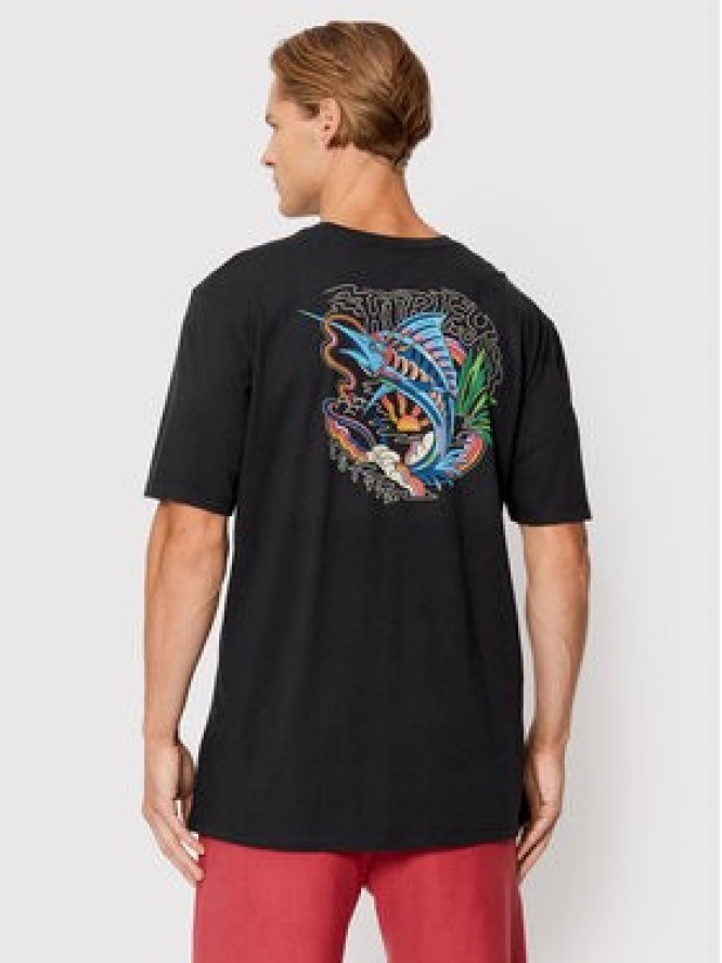 Hurley T-Shirt Trippy Fish MTS0029890 Czarny Regular Fit