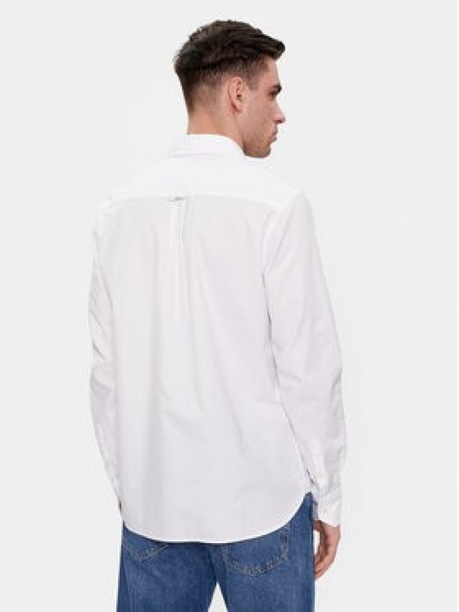 Calvin Klein Jeans Koszula Oxford J30J325027 Biały Slim Fit