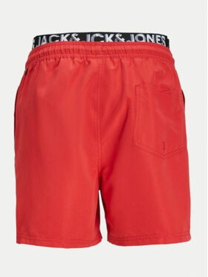 Jack&Jones Szorty kąpielowe Jpstfiji 12227254 Czerwony Regular Fit