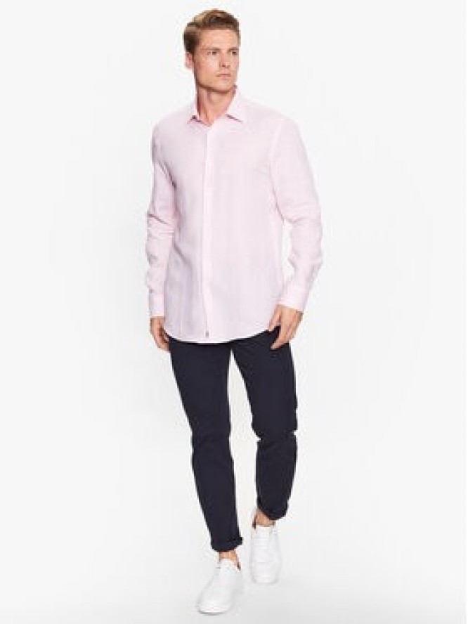 Boss Koszula 50490234 Różowy Slim Fit