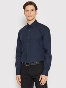 Boss Koszula H-Hank-Kent-C1-214 50469345 Granatowy Slim Fit