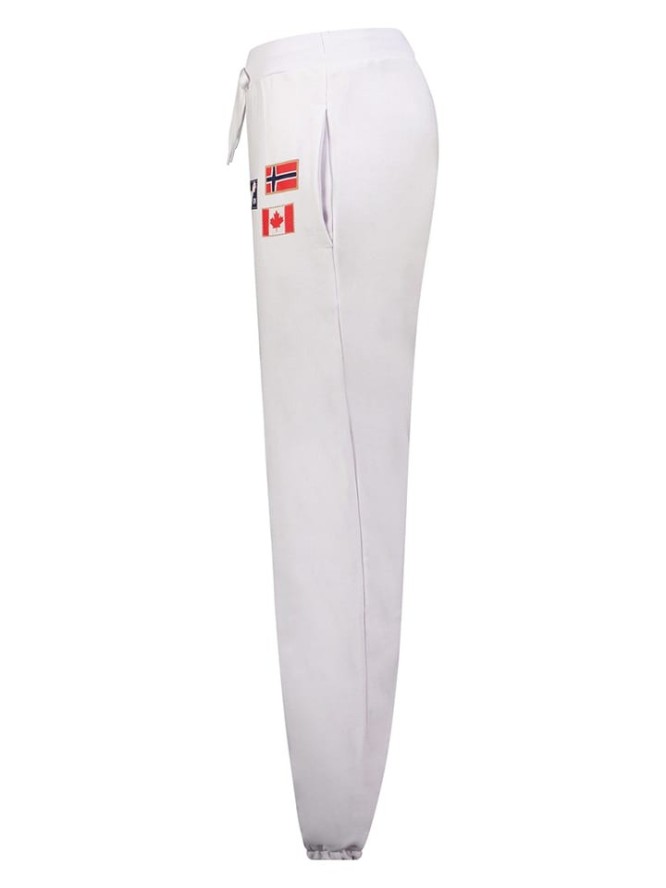 Geographical Norway Spodnie dresowe "Madock" w kolorze białym rozmiar: L