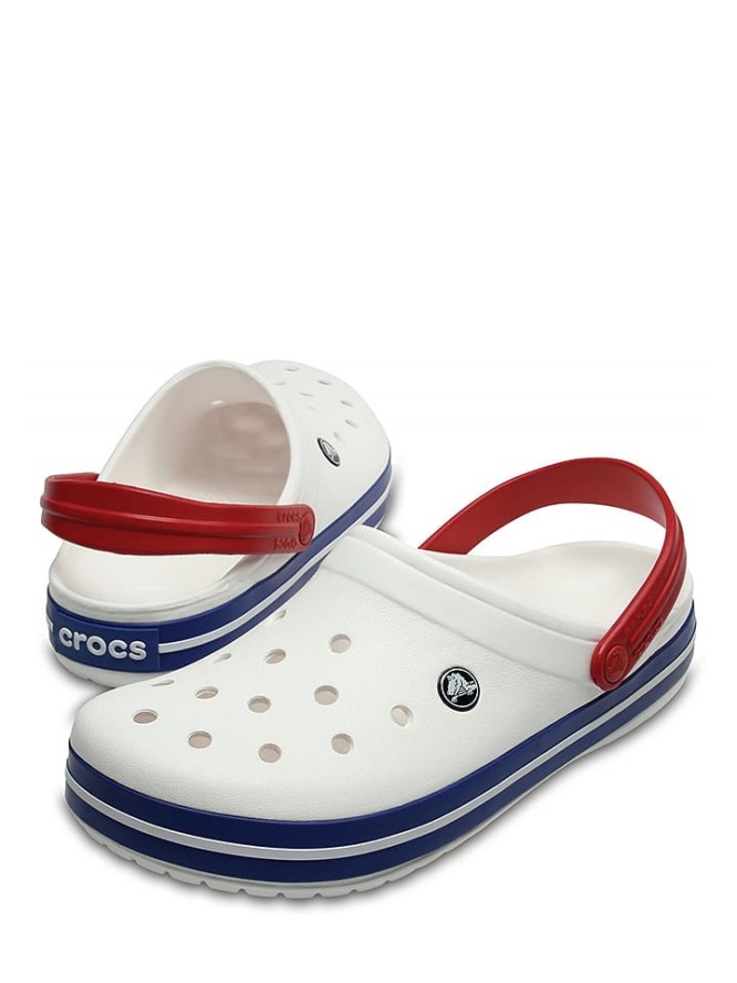 Crocs Chodaki "Crocband" w kolorze białym rozmiar: 42/43