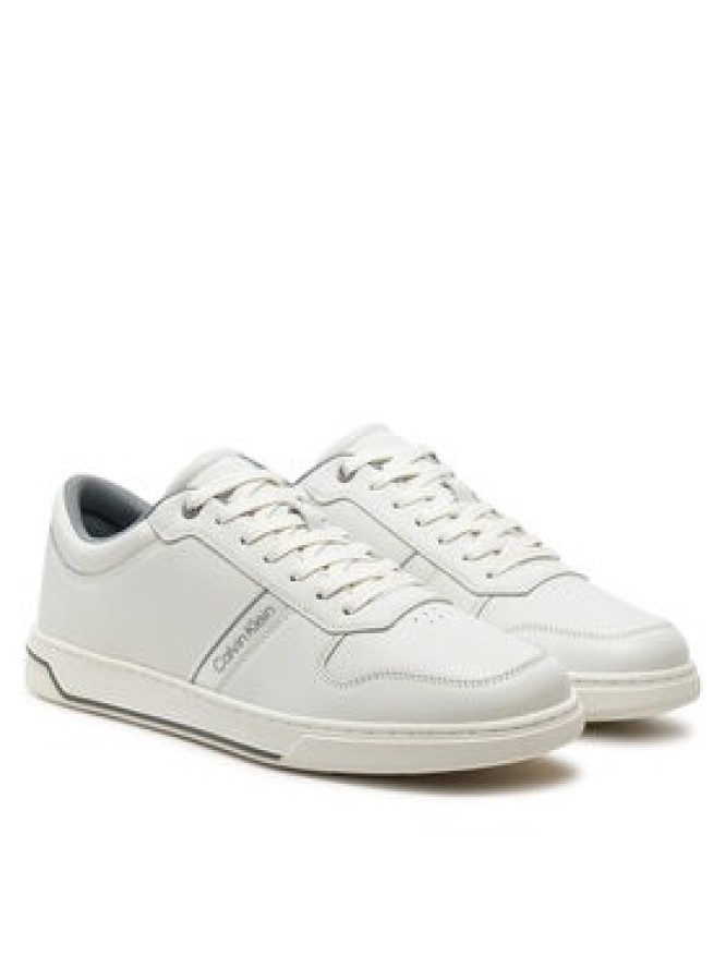 Calvin Klein Sneakersy Low Top Lace Up Logo HM0HM01491 Biały