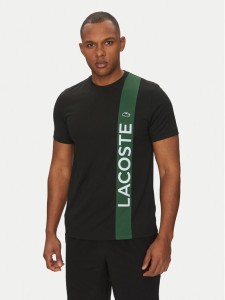 Lacoste T-Shirt TH8938 Czarny Regular Fit