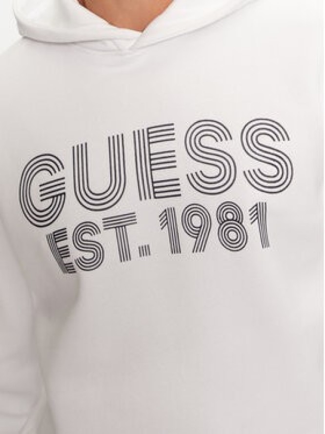 Guess Bluza M4YQ36 K9Z21 Biały Regular Fit