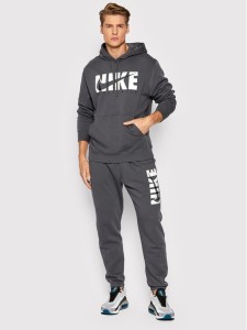 Nike Bluza Sportswear Graphic DD5242 Szary Standard Fit