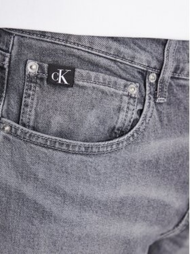 Calvin Klein Jeans Jeansy J30J323363 Szary Slim Taper Fit